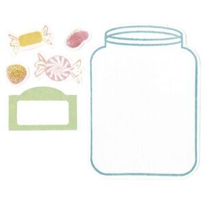 SIZZIX FRAMELITS DIES W/ STAMPS - JAR BY STEPHANIE BARNARD